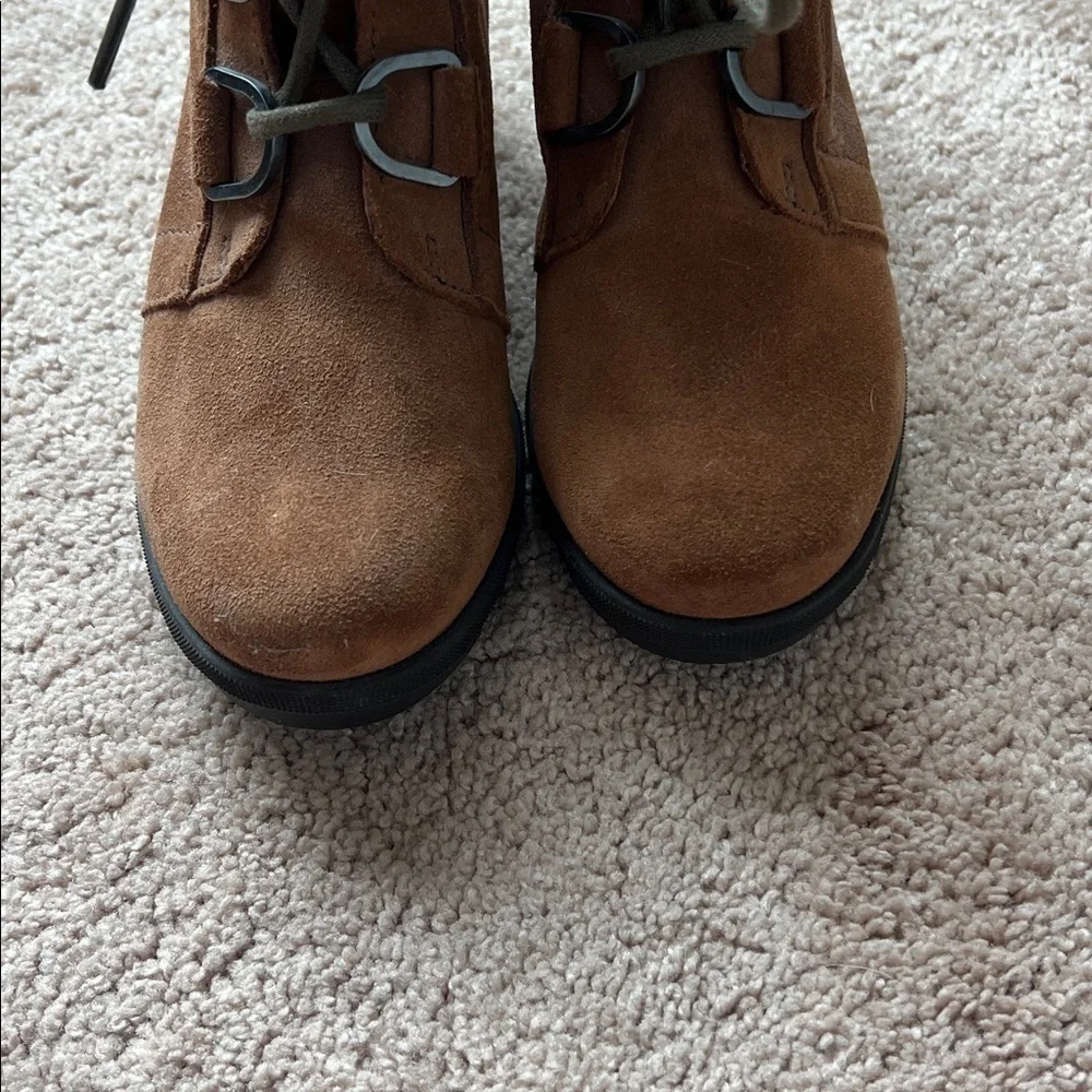 Sorel Joan of Arctic Wedge II Men's Suede Lace-Up Ankle Boots